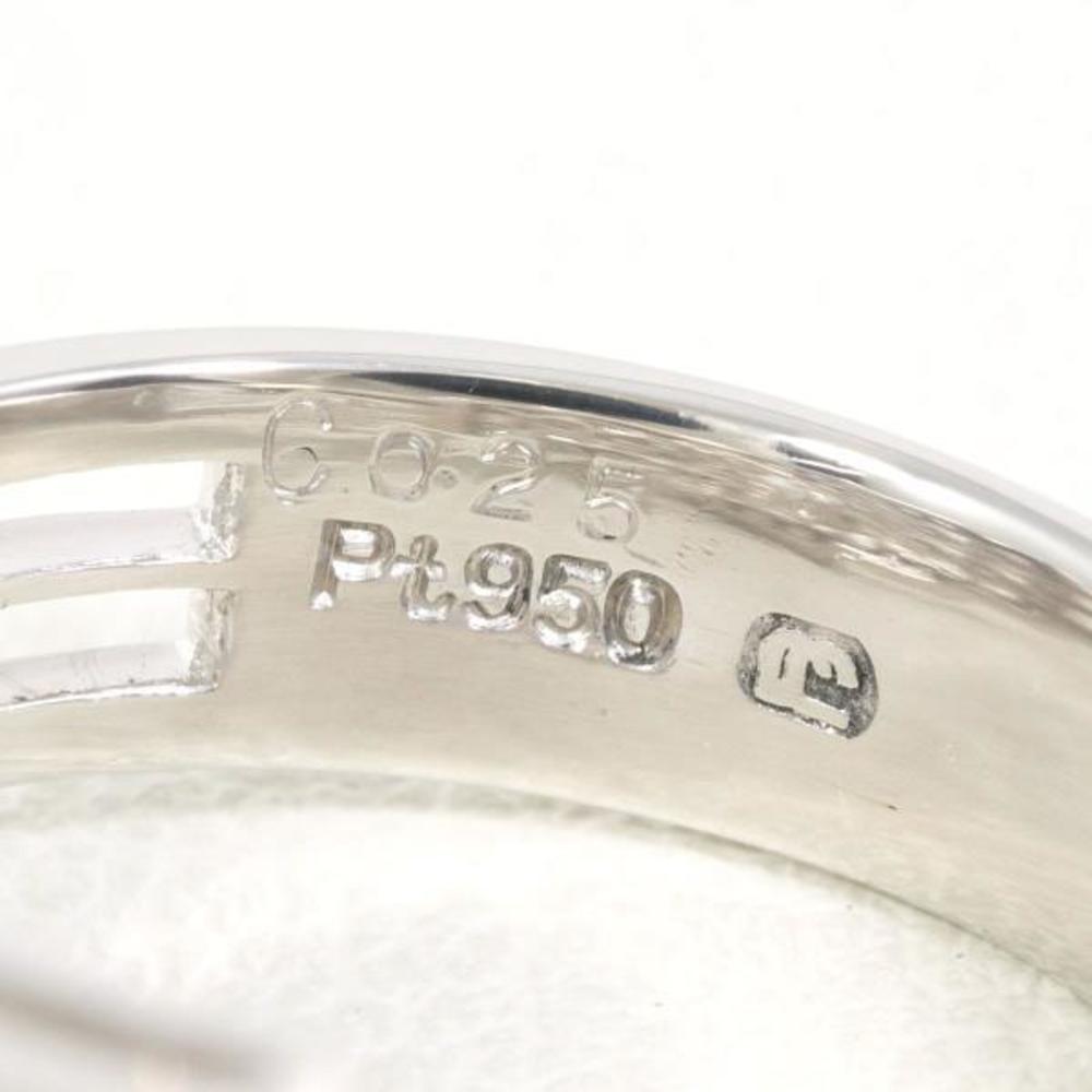 LuxUness PT950 Platinum Diamond Ring 12.5 Metal Ring - Picture 8 of 9
